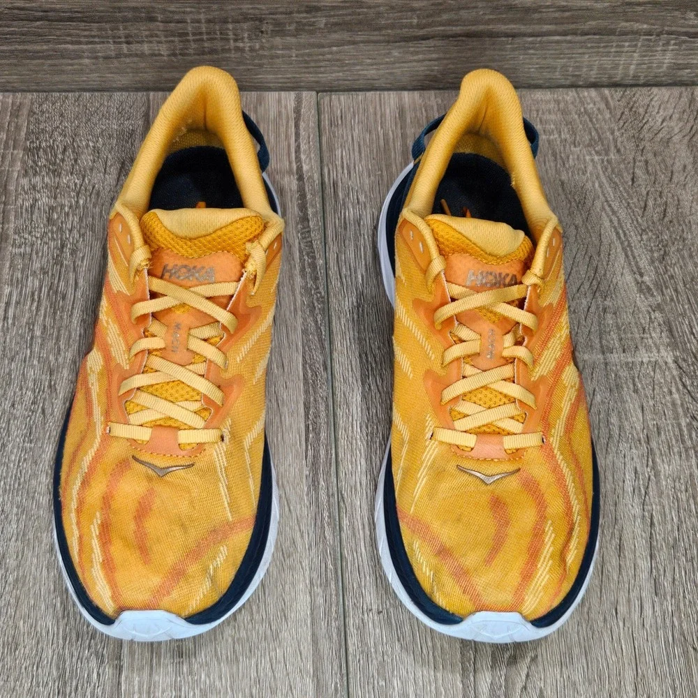 Hoka Mach Supersonic Mens 9.5 Running Shoes Yellow Camellia 1130250 RYCM